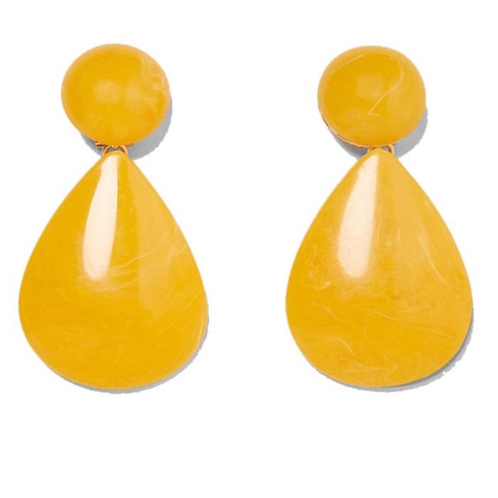 Zara yellow 💫statement earrings 🌟 - Picture 2 of 8